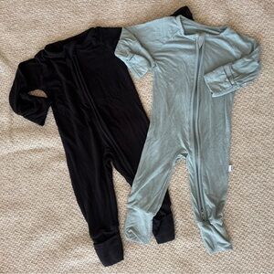 Little Sleepies Black & stormy NB bundle